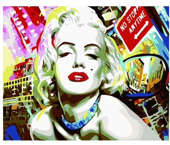 Marylin Monroe 4564, pictura pe numere 40x50 cm