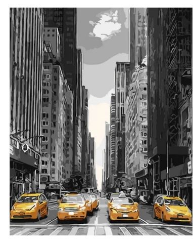 New York 4151, pictura pe numere 40x50 cm