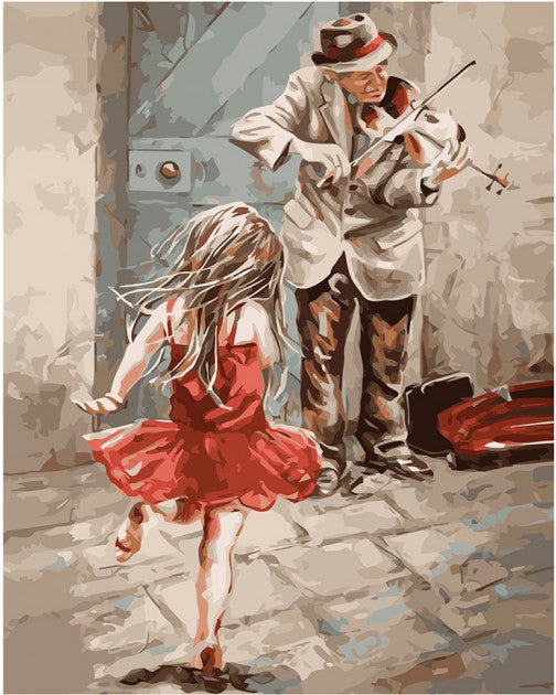 Violonist VA 1413 Pictura pe numere 40x50