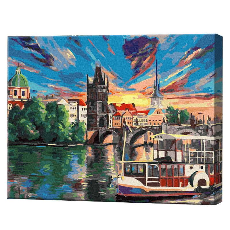 Apus în Praga 40x50 cm
