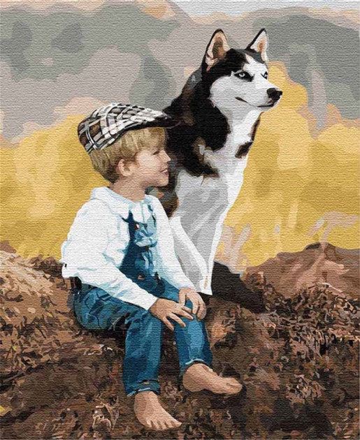 Prieteni adevărați 04660 Pictura pe numere 40x50