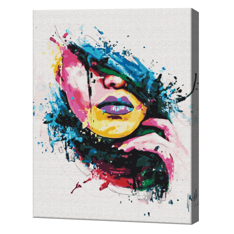 Domnisoară colorată 40x50 cm