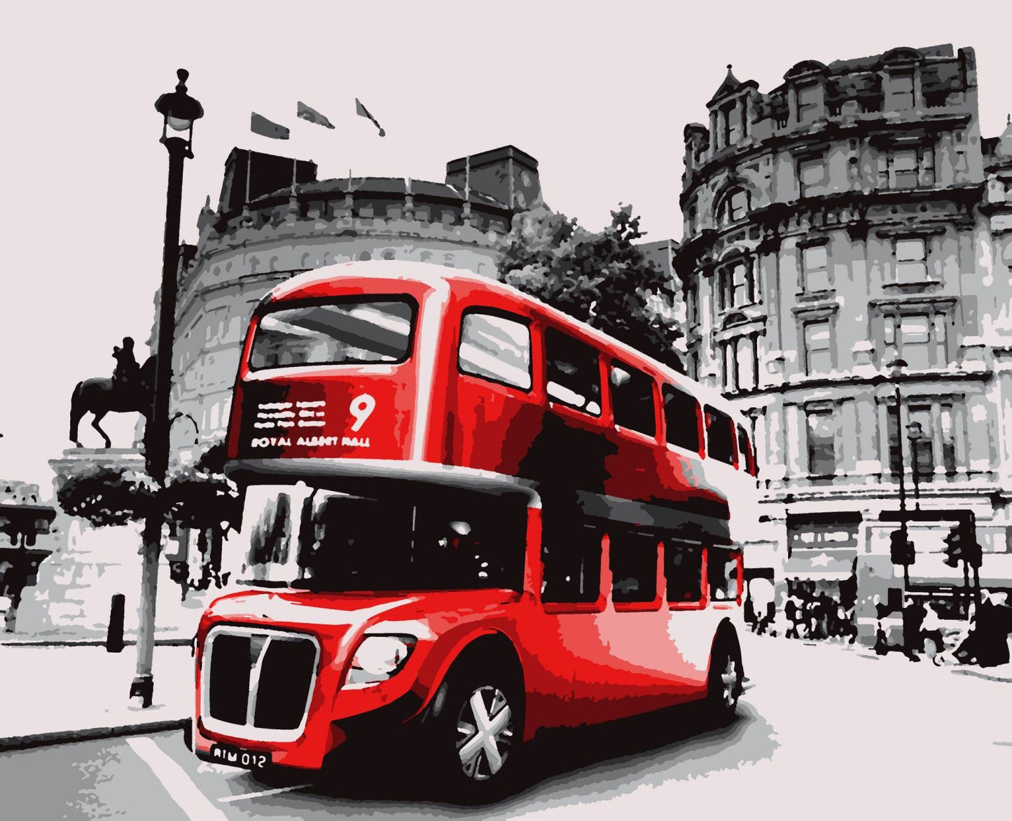 Doubledecker, 40x50 cm