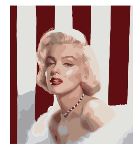 Marilyn Monroe 1945, pictura pe numere 30x40 cm