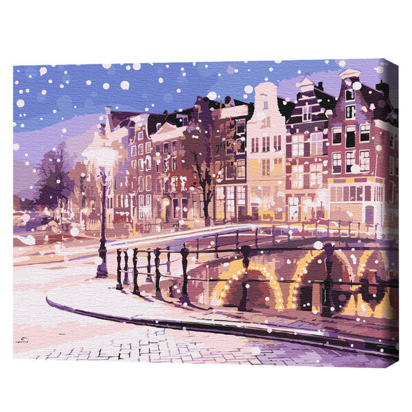 Basm de iarnă în Amsterdam 40x50 cm